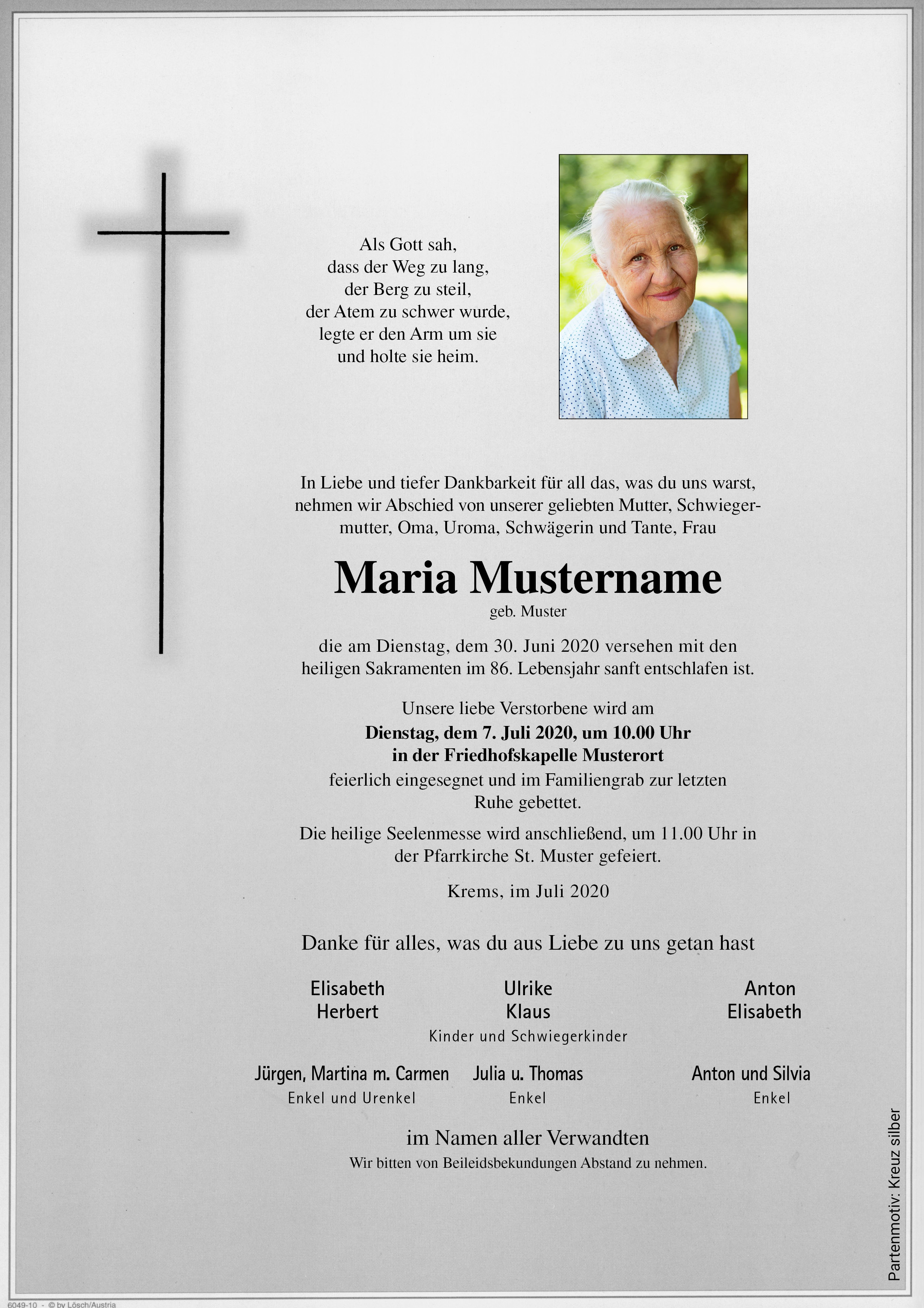 Kreuz silber schlicht